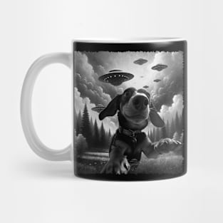 Long and Lean UFO Dachshund Dreams Urban Canine Couture Tee Mug